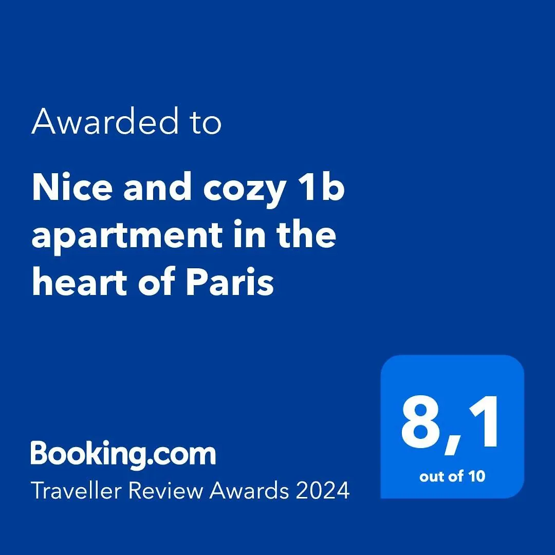 And Cozy 1b In The Heart Of Apartment Paris